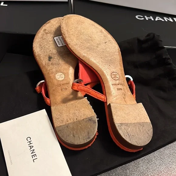 Authentic Chanel logo mules - Picture 11 of 16